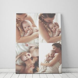 mock up poster in white scandinavian interior, background